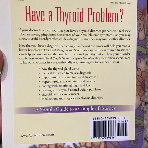 ***3/$25*** THYROID DISORDERS GUIDE—SOFTCOVER; PAUL RUGGIERI, MD - Picture 2 of 9